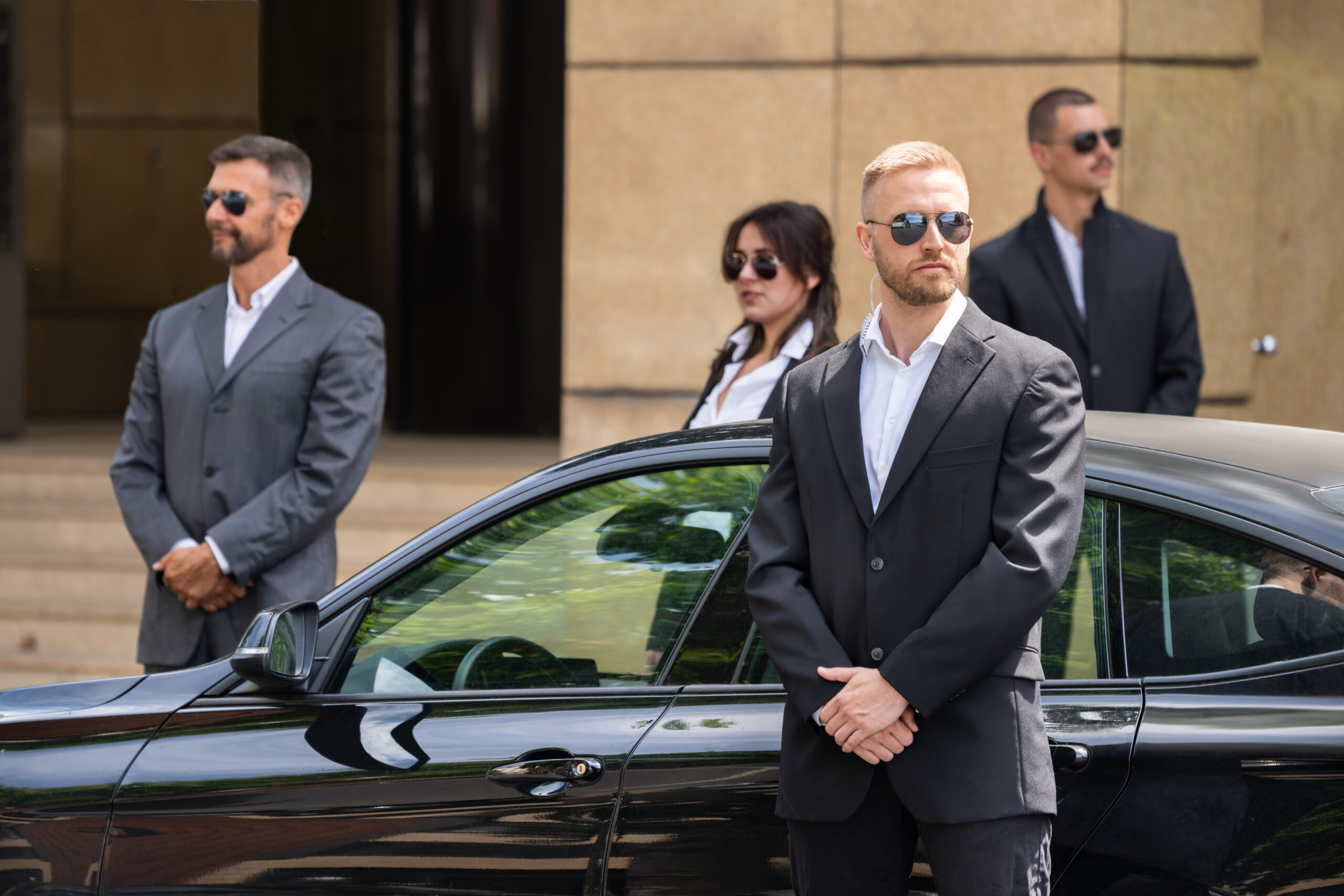 executive protection - agents guarding assets for luxury protection client