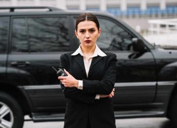 VIP Security Company UK - lucey evelin providing security service to clients